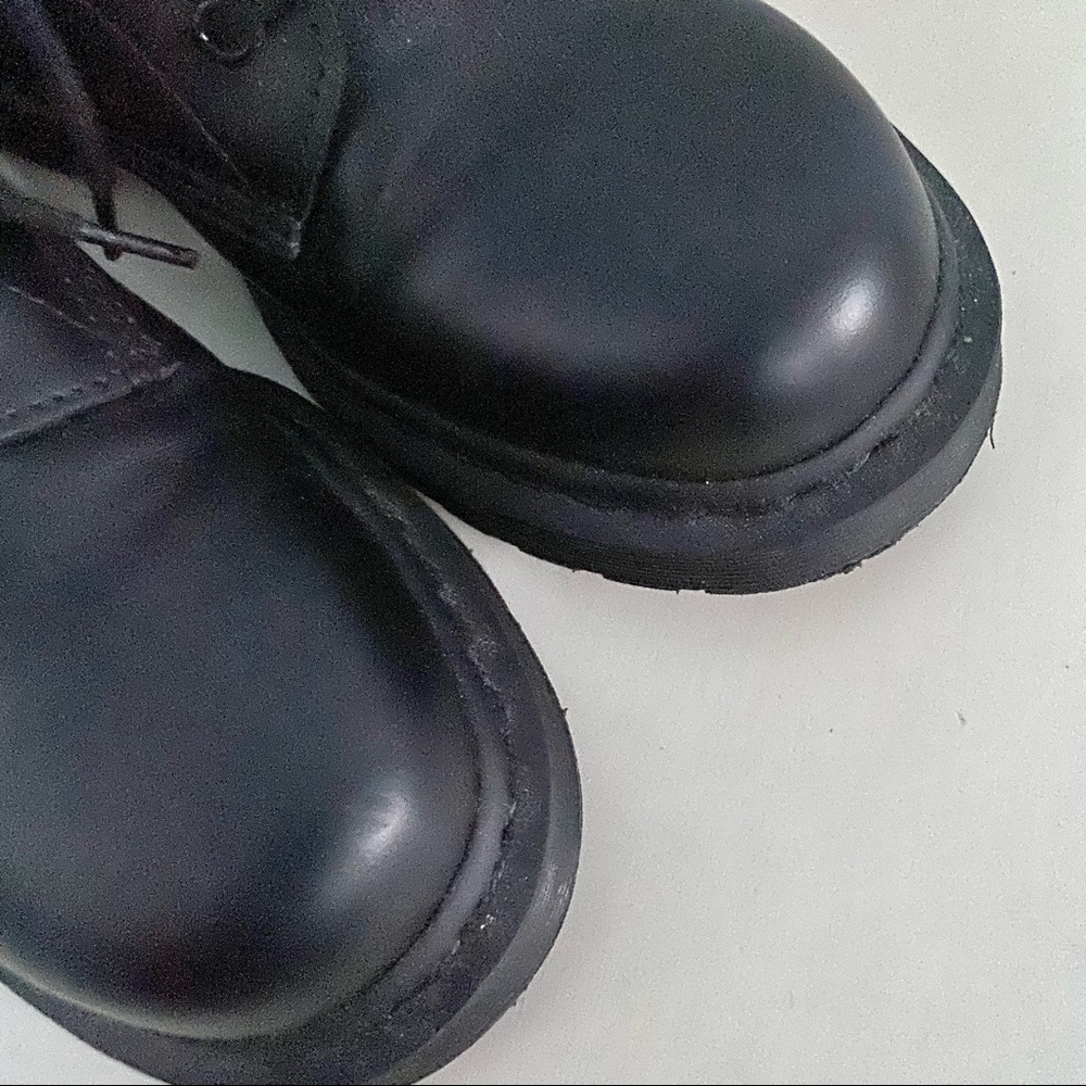 Dr Marten Smooth 1460 Mono Boots Black Combat Boots - Picture 12 of 15